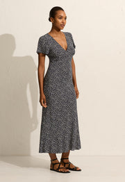 Short Sleeve Bias Dress - Dandelion - Matteau